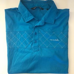 Travis Mathew button down Shirt blue XL